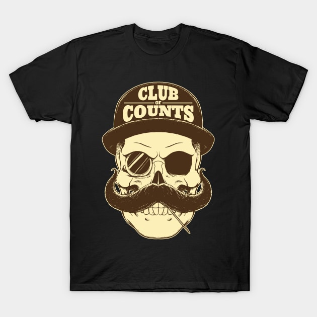 Old Skull with hat and monocle T-Shirt by pabrun